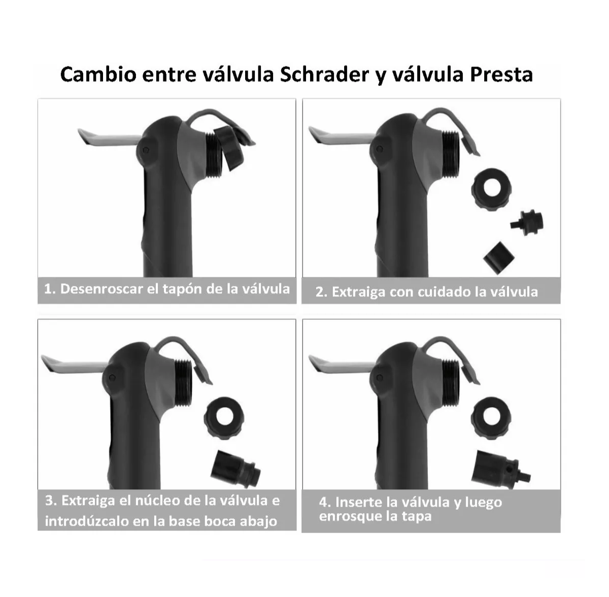 Foto 4 pulgar | Bomba De Aire Pequeña Para Bicicleta De 120psi Negro