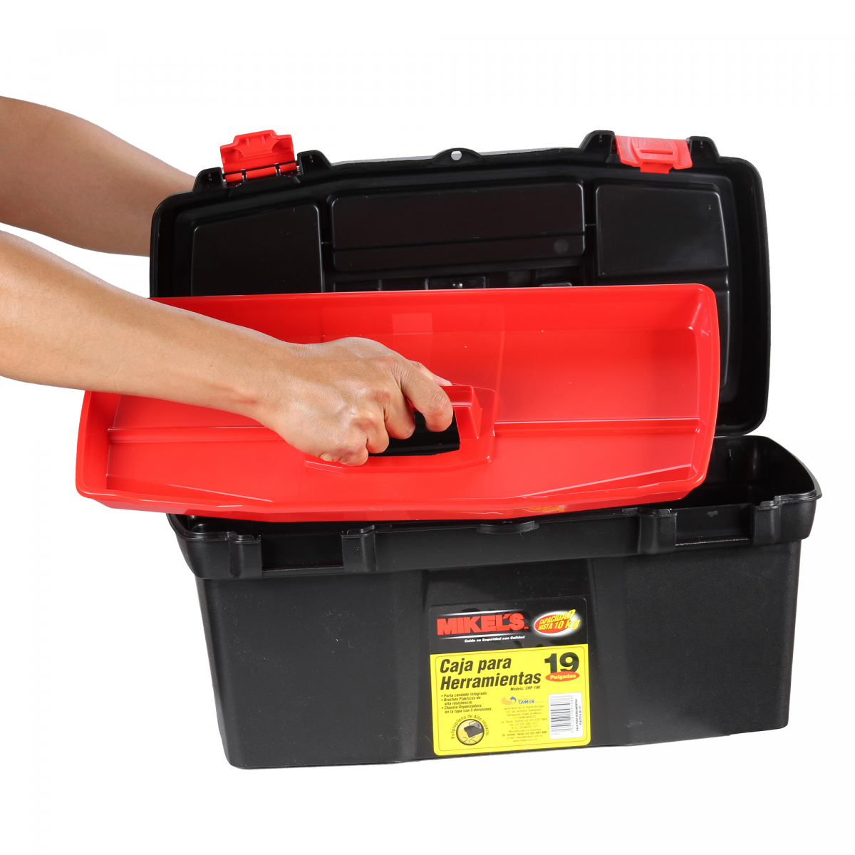 Foto 4 pulgar | Caja Plástica para Herramientas 19” Mikels 2.8 Lts