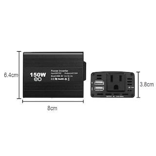 Foto 2 | Inversor de Alta Potencia para Coche de 150 W Eo Safe Imports Esi-2996 Negro