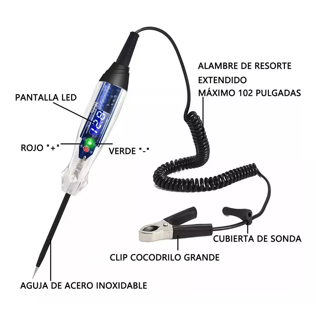 Foto 2 | Medidor de Circuitos con Voltaje Bidireccional Eo Safe Imports ESI-6264 color Azul 3-60v