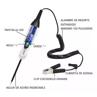 Foto 2 | Medidor de Circuitos con Voltaje Bidireccional Eo Safe Imports ESI-6264 color Azul 3-60v