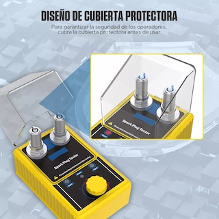 Foto 4 | Escáner de Probador de Bujías Automotriz Vehículo 12v Eo Safe Imports Esi-11361 Amarillo