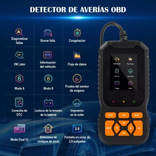 Foto 2 | Scanner Profesional Para Auto 35901 Códigos Avería Eo Safe Imports Esi-13656 Negro