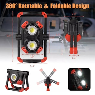Foto 3 | Luz De Trabajo Multifuncional Con Imán, Luz Exterior Recarga Eo Safe Imports Esi-14583 Multicolor