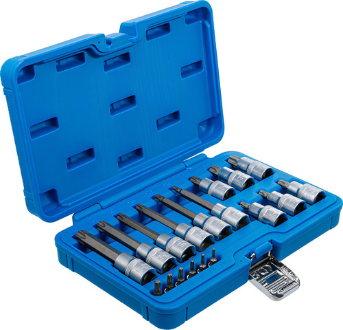 Set De Dados Con Punta Torx Plus 1/4 & 1/2 18 Pzas Bgs 5173