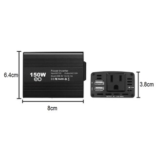 Foto 2 | Language Inversor De Alta Potencia Para Coche De 150 W Eo Safe Imports Esi-2996-1 Negro