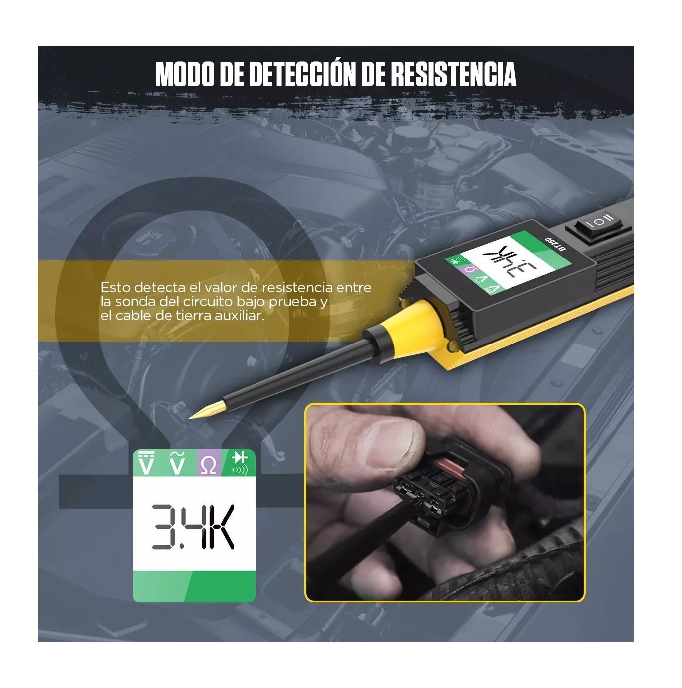 Foto 4 | Probador De Circuito Automotriz Lab.g  Negro 6-30v
