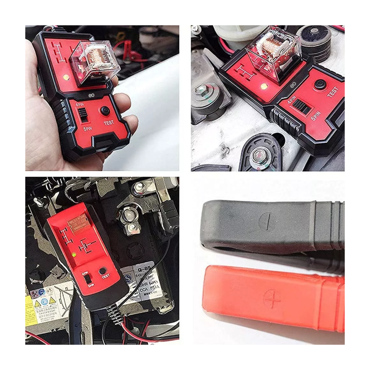 Foto 4 | Comprobador De Batería Coche, Probadores Voltaje 12v Eo Safe Imports Esi-13660-1 Rojo
