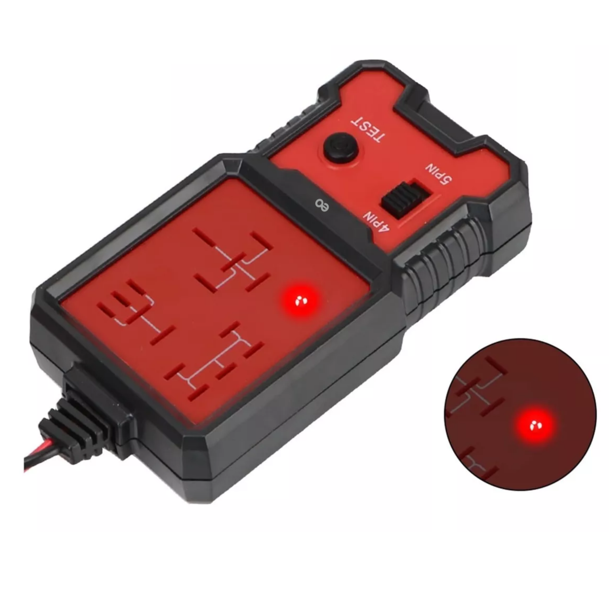 Foto 5 | Comprobador De Batería Coche, Probadores Voltaje 12v Eo Safe Imports Esi-13660-1 Rojo
