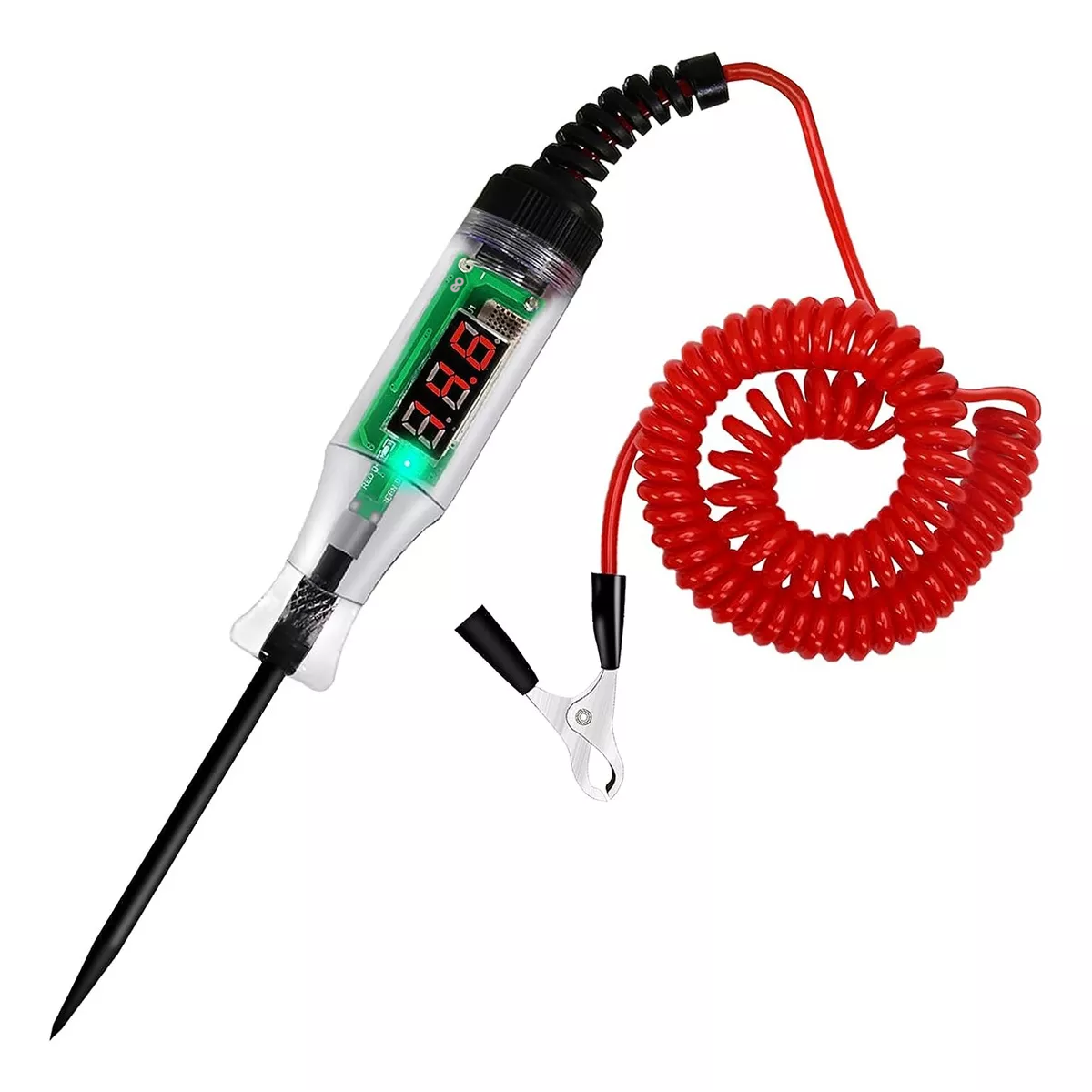 Pluma Prueba Circuito Automotriz 5-90v Tensión Bidireccional Eo Safe Imports Esi-13666-1 Transparente