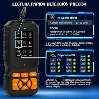 Foto 3 | Scanner Profesional Para Auto 35901 Códigos Avería Eo Safe Imports Esi-13656-1 Negro