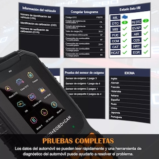 Foto 4 | Scanner Profesional Para Auto 35901 Códigos Avería Eo Safe Imports Esi-13656-1 Negro