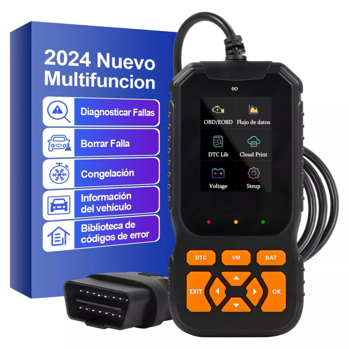 Foto 6 pulgar | Scanner Profesional Para Auto 35901 Códigos Avería Eo Safe Imports Esi-13656-1 Negro