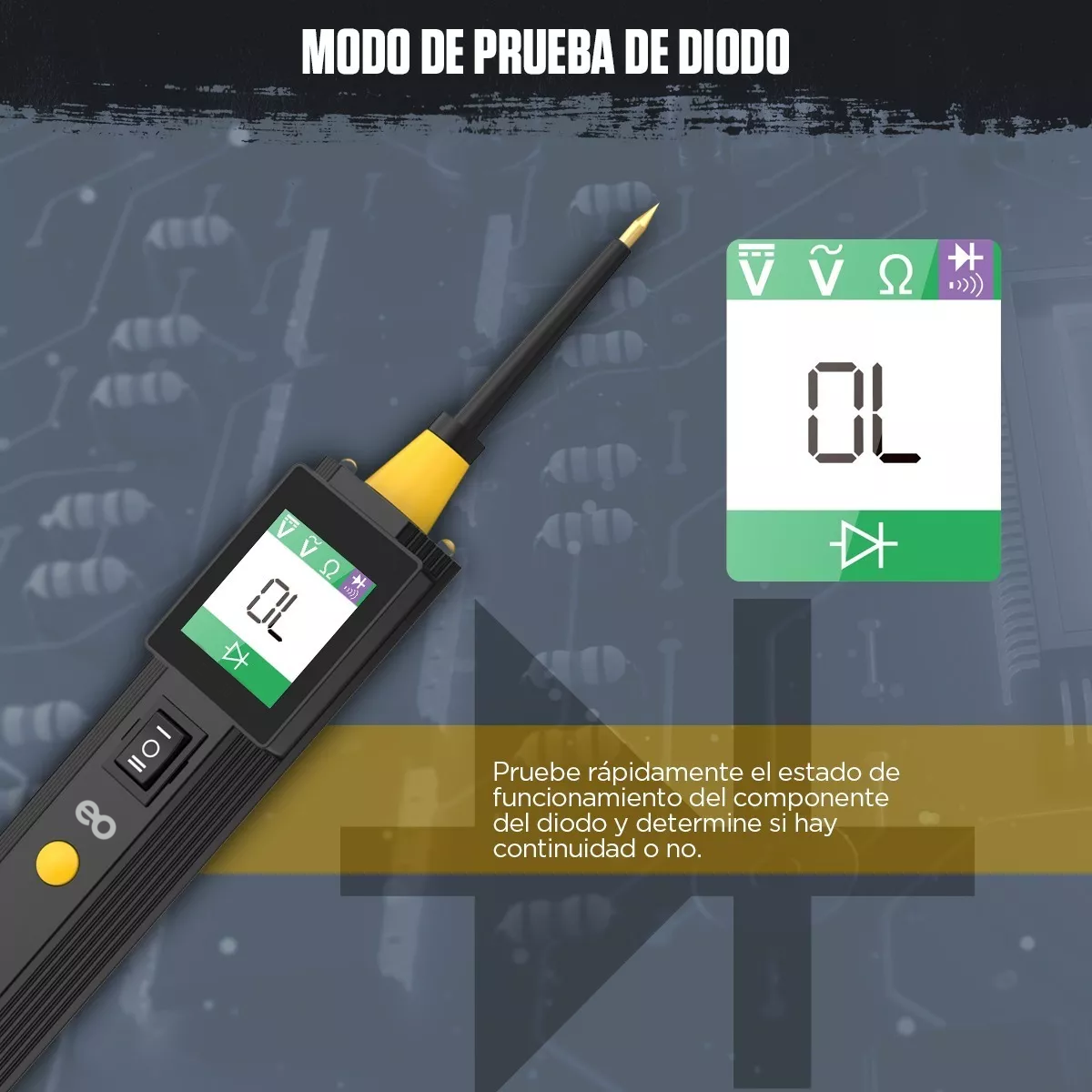 Foto 5 pulgar | Probador De Circuito Automotriz Led 6-30v Eo Safe Imports Esi-13664-1 Negro