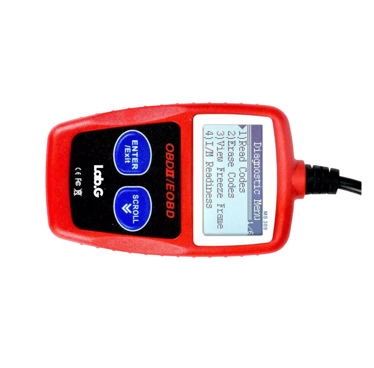 Foto 3 pulgar | Escaner Automotriz Lab.g Ms309 Obd2 Leer & Borrar Código De Falla. Rojo