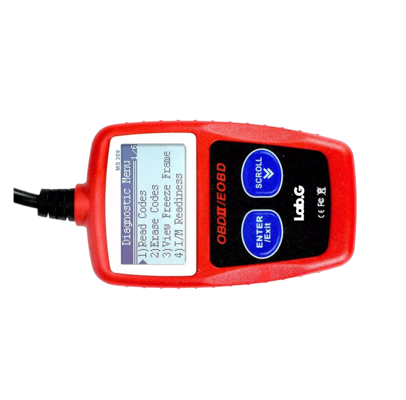 Foto 4 pulgar | Escaner Automotriz Lab.g Ms309 Obd2 Leer & Borrar Código De Falla. Rojo