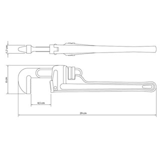 Foto 2 | Llave para Tubo Tramontina de 10'' Pulgadas