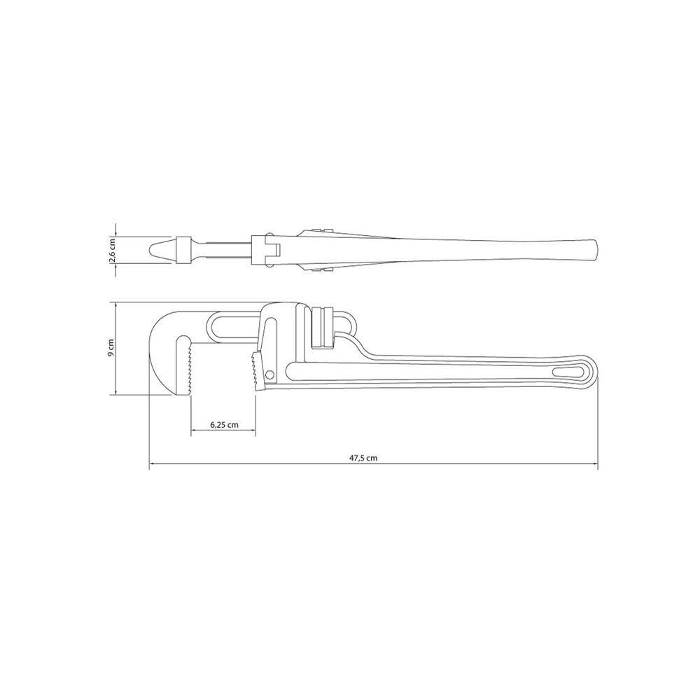 Foto 2 | Llave Para Tubo De 18'' pulgadas