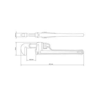 Foto 2 | Llave Para Tubo De 18'' pulgadas