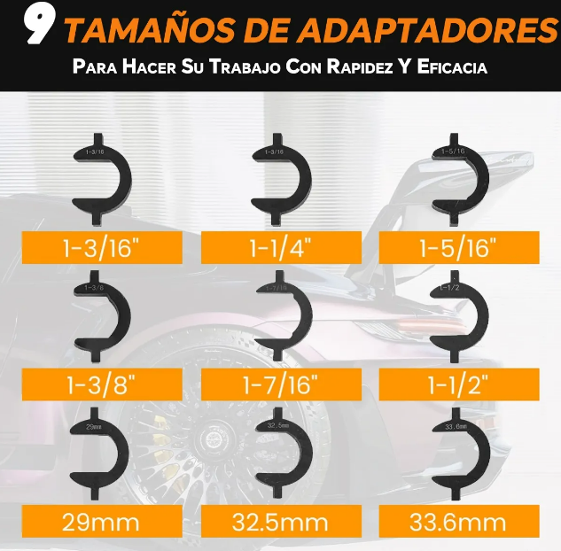 Foto 5 pulgar | Xtellar Llave Bieletera Automotriz Premium Universal Para Dirección | Kit Completo