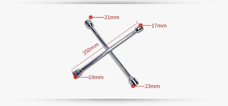 Foto 4 pulgar | Llave De Cruz Cruceta U Shop Mexico Acero Galvanizado 14''