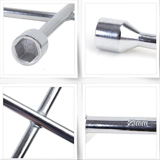 Foto 5 | Llave De Cruz Cruceta U Shop Mexico Acero Galvanizado 14''