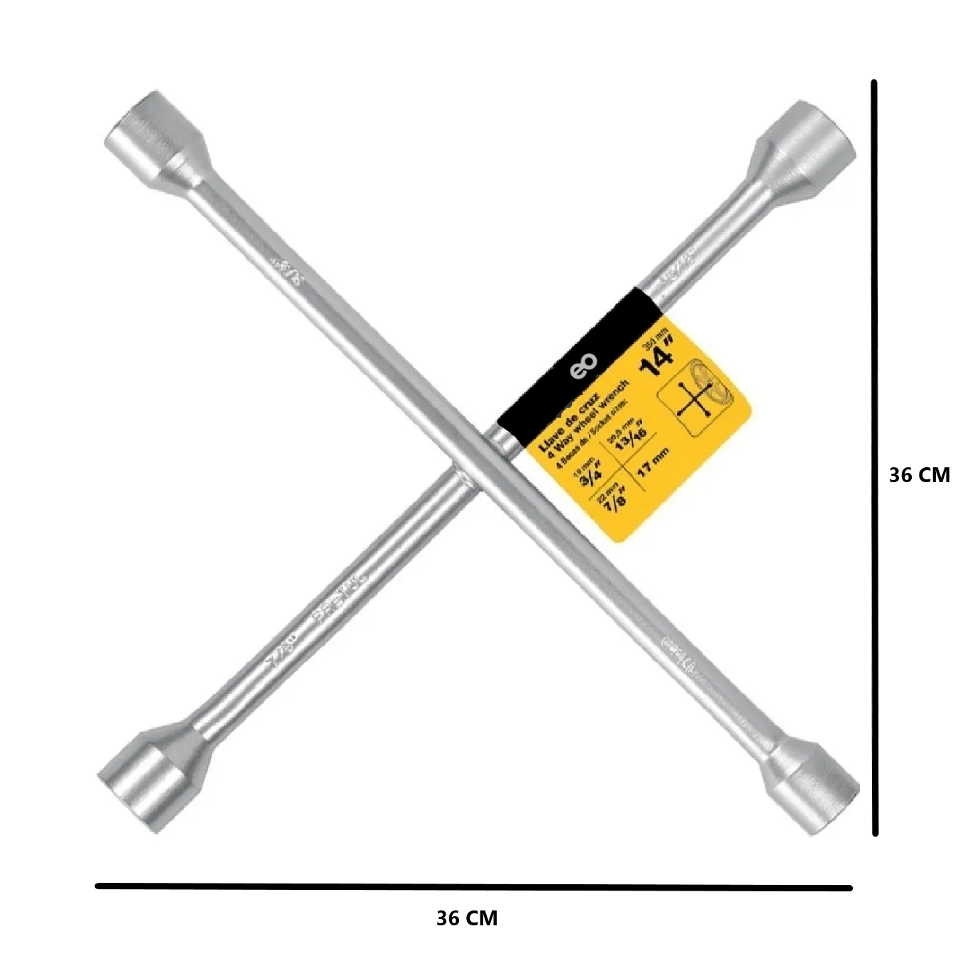 Foto 2 | Llave De Cruz Para Auto 14 , Cruceta Eo Safe Imports Esi-894-1 Plata