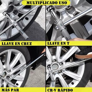 Foto 3 | Llave Cruzada Extendida Universal De 4 Vías Eo Safe Imports Esi-9071-1 Plata