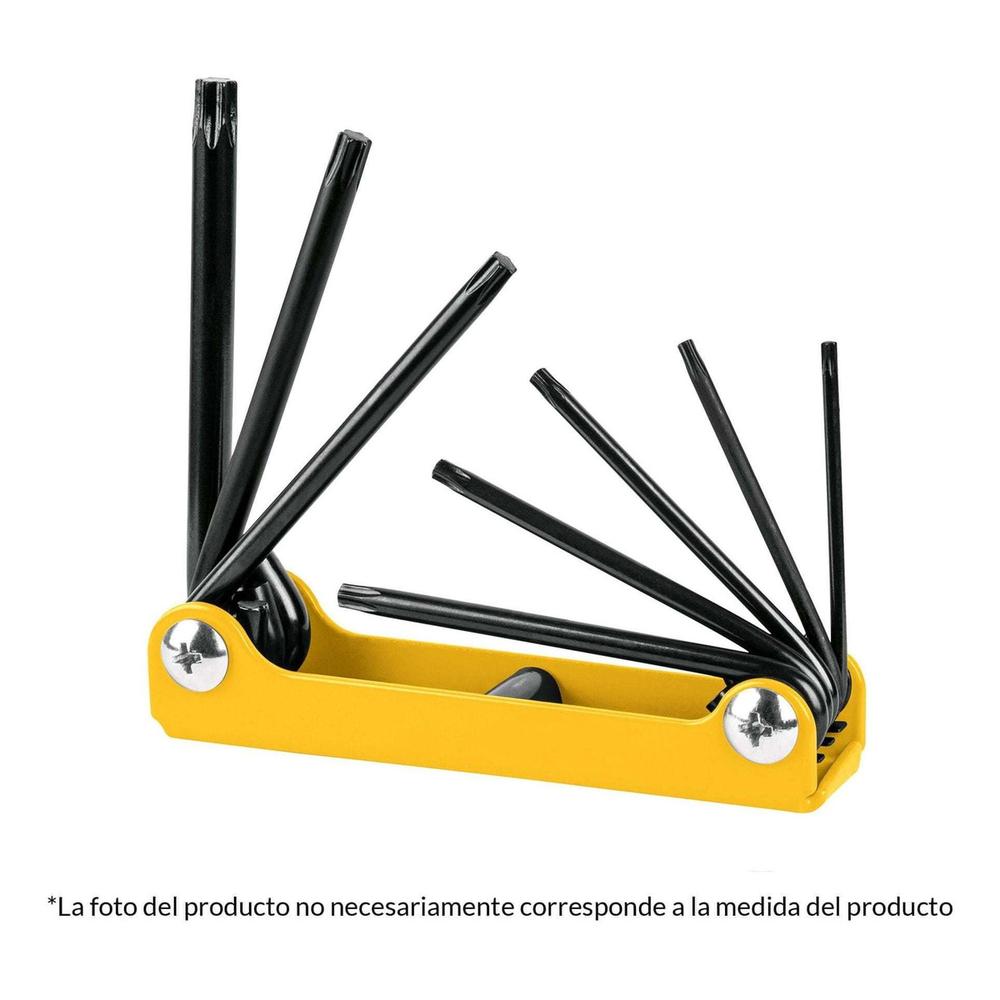 Foto 2 pulgar | Juego De 8 Llaves Torx Tipo Navaja Cuerpo De Lámina Pretul