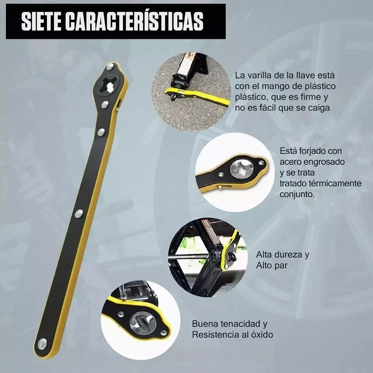 Foto 3 | Llave de Trinquete Llave Antideslizante Eo Safe Imports Esi-8048 color Negro