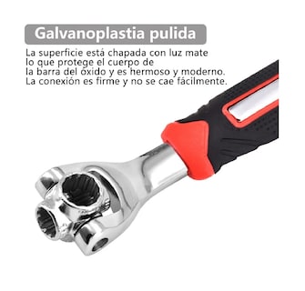 Foto 2 | Llave de Tuercas Multiuso 48 En 1 color Rojo