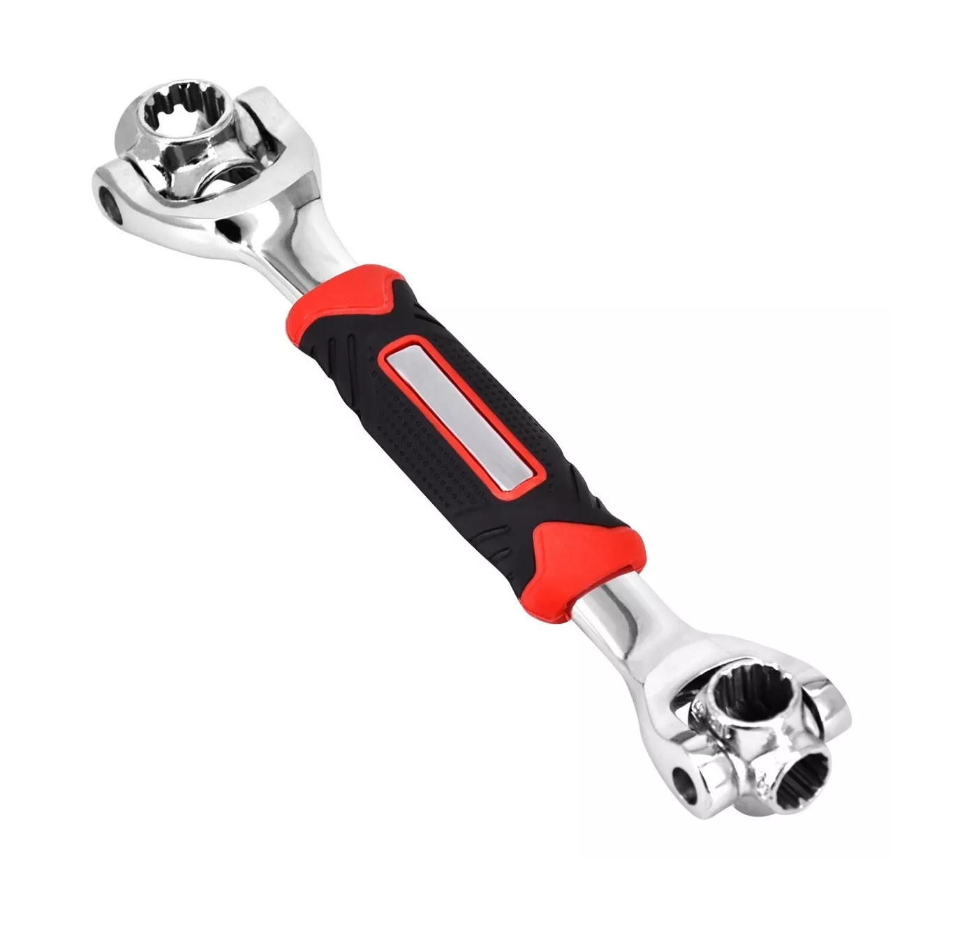 Llave de Tuercas Multiuso Belug 48 en 1 Con Giro de 360 Grados color Negro con Rojo