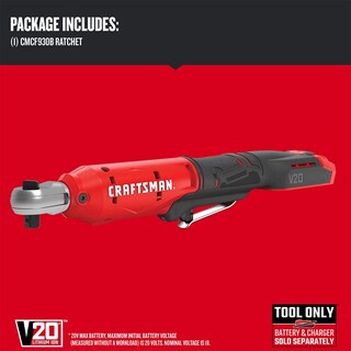 Foto 3 | Llave Trinquete Inalámbrica Craftsman V20 3/8 ''35 Pies-libras - Venta Internacional