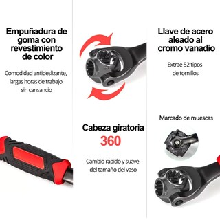 Foto 3 | Par Llaves De Tuercas Multiuso Con Giro De 360 Grados Eo Safe Imports Esi-18674 Multicolor
