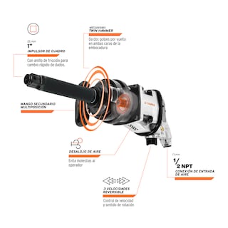 Foto 3 | Llave de Impacto Truper Tpn79762 color Gris