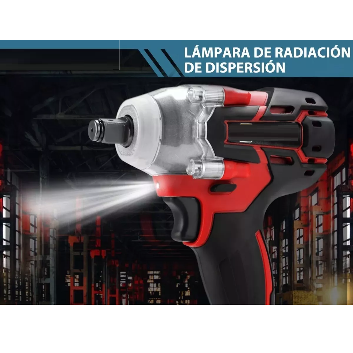 Foto 5 pulgar | Kit Pistola Impacto Llave Taladro Inalámbrica 650nm 13pzs Eo Safe Imports Esi-8914 Rojo