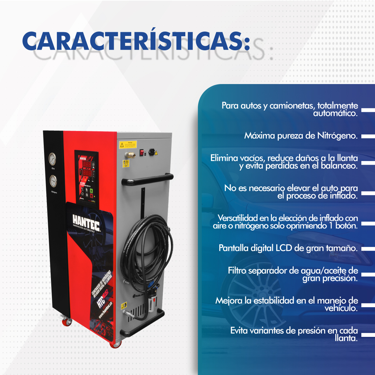 Foto 6 pulgar | Generador de Nitrógeno 1 Salida 50 l Hantec