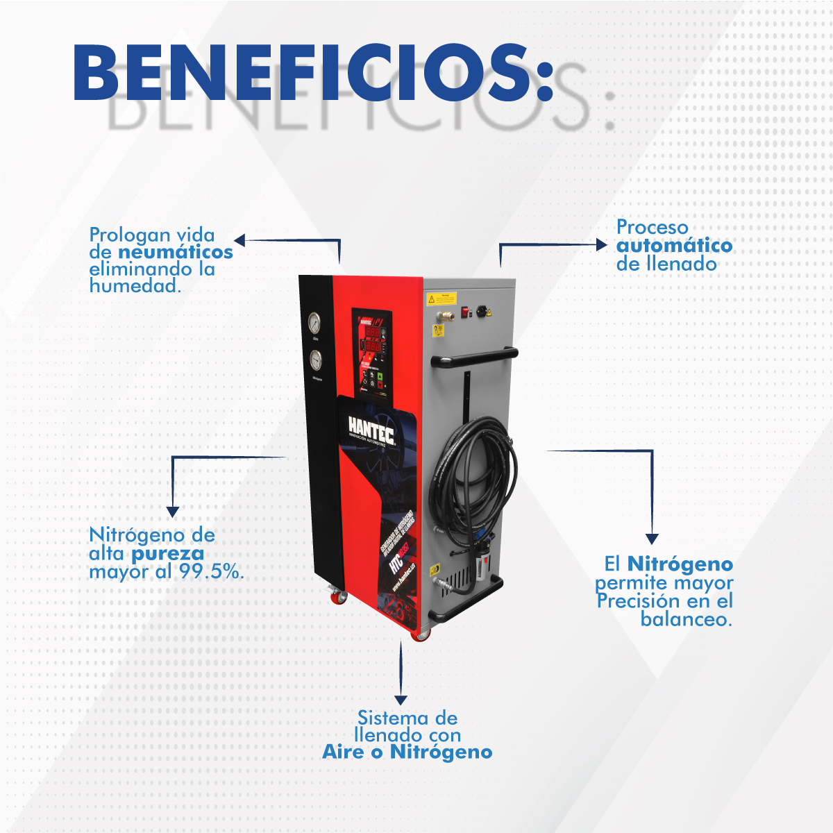 Foto 7 pulgar | Generador de Nitrógeno 1 Salida 50 l Hantec