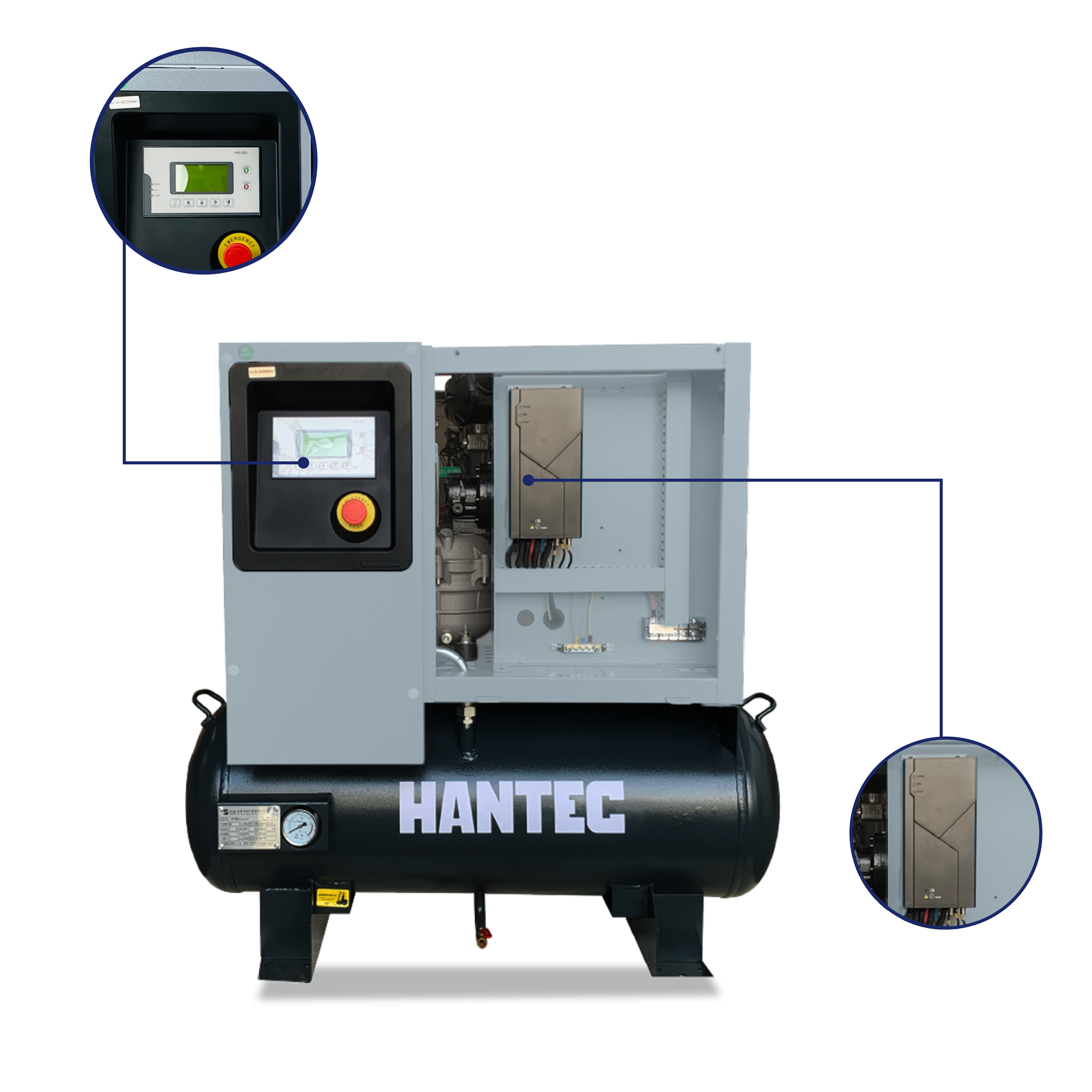 Foto 4 pulgar | Compresor de Tornillo Tanque + Compresor 2 n 1 de 5hp Automotriz