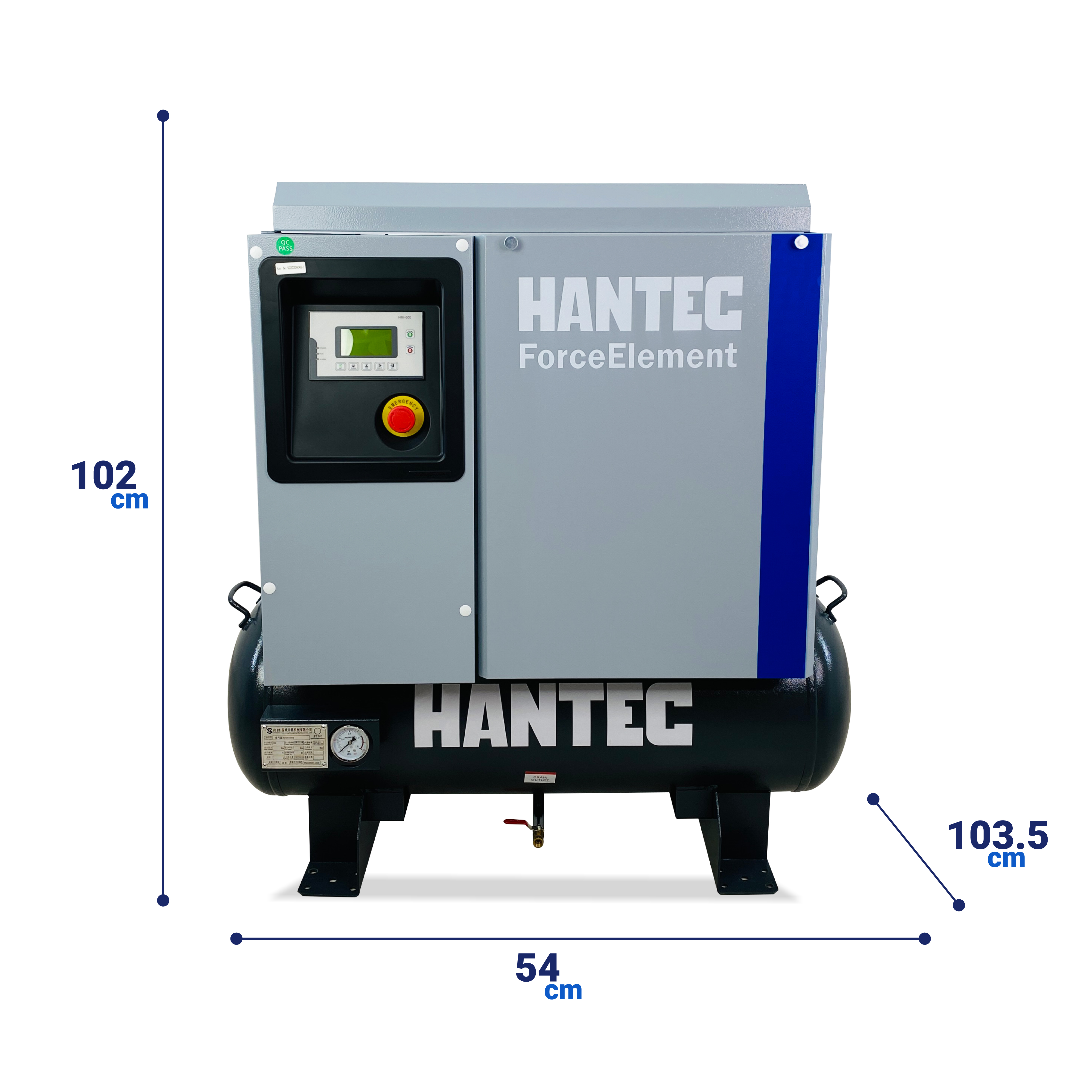 Foto 5 pulgar | Compresor de Tornillo Tanque + Compresor 2 n 1 de 5hp Automotriz