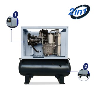 Foto 5 | Compresor de Tornillo Tanque + Compresor 2 n 1 de 5hp Automotriz