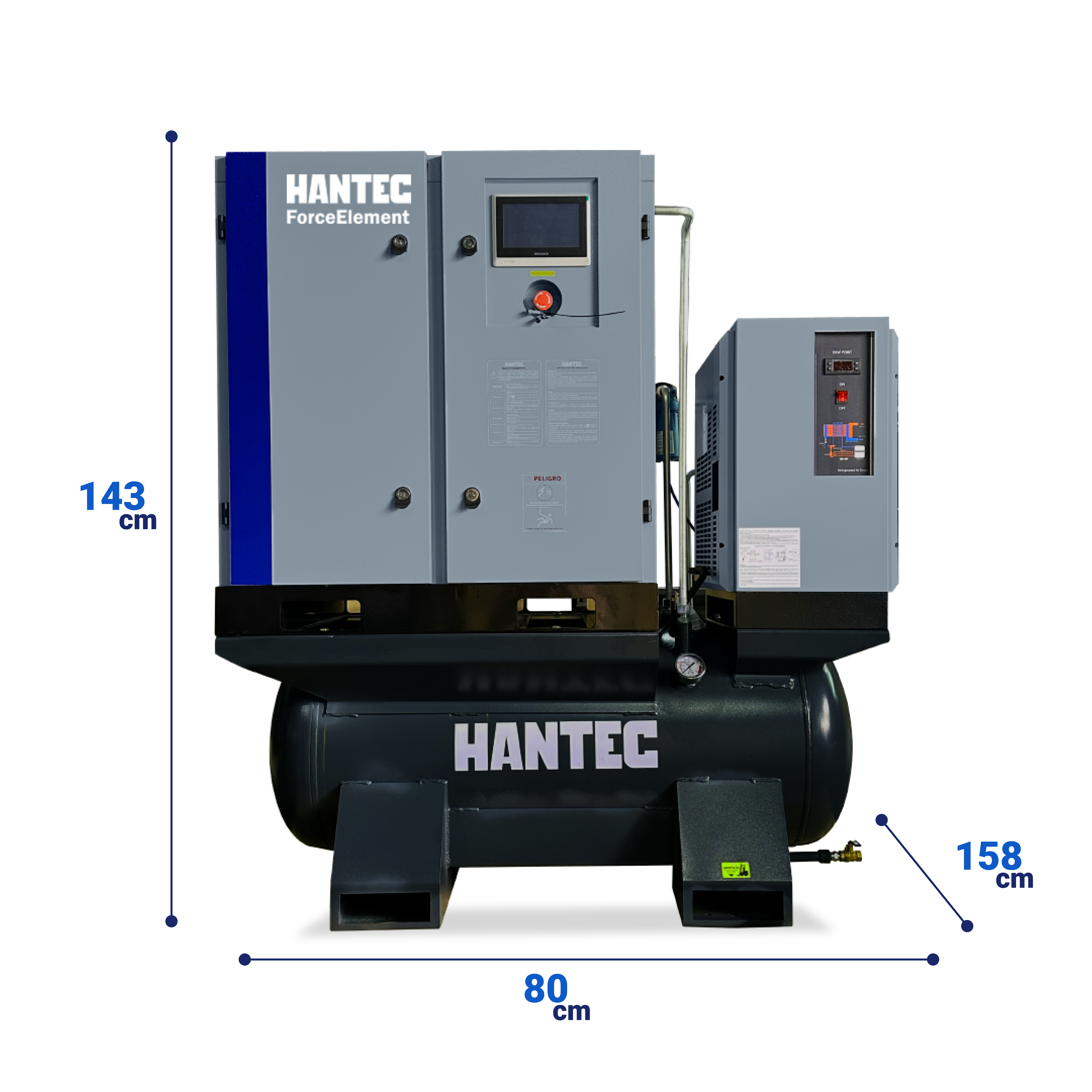 Foto 5 pulgar | Compresor Hantec HFT9X910 Gris de 10 Hp