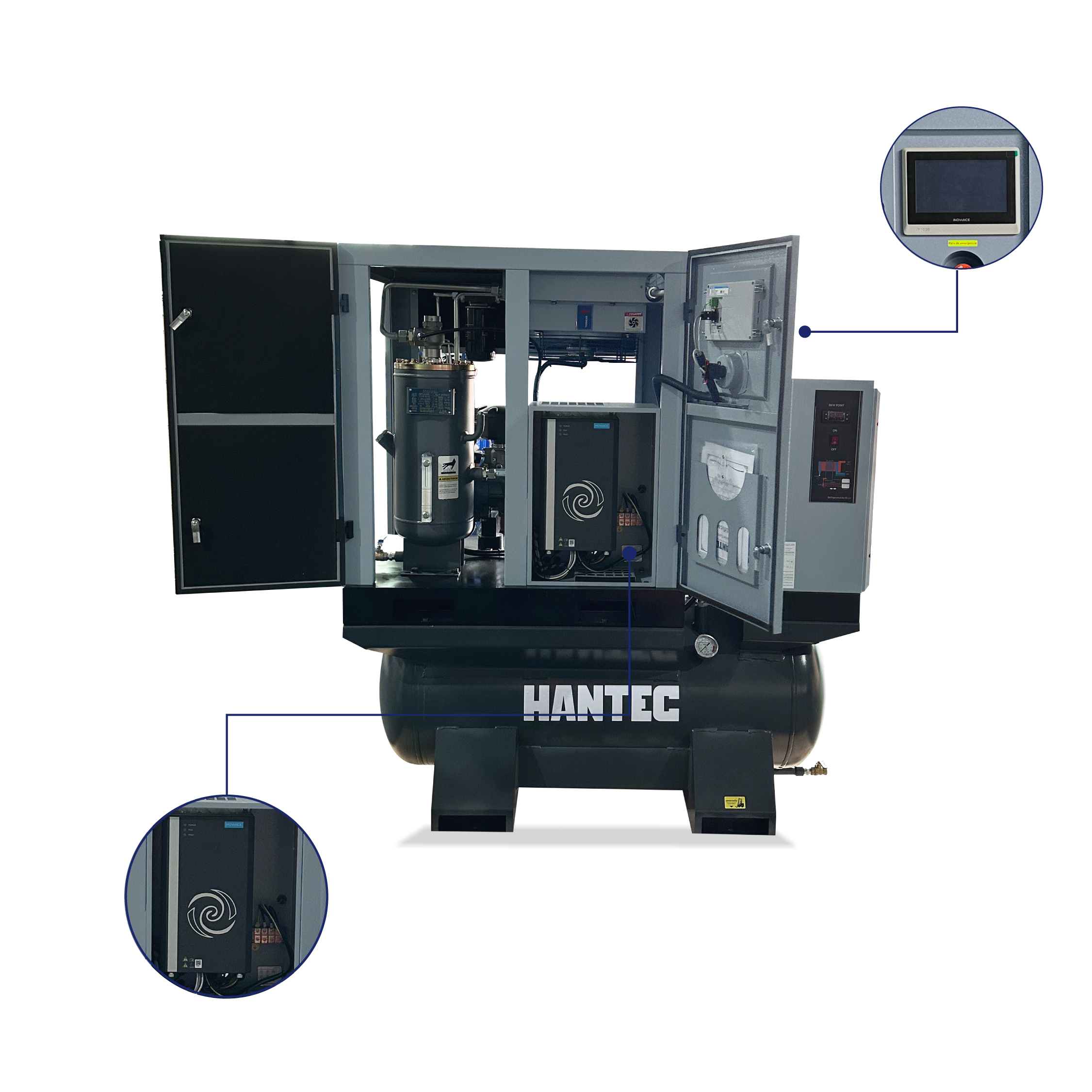 Foto 6 pulgar | Compresor Hantec HFT9X910 Gris de 10 Hp