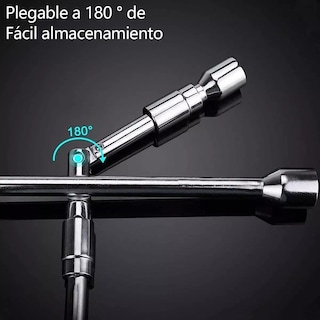 Foto 5 | Llave Cruz Cruceta Reforzada para Auto 17/19/21/23mm Eo Safe Imports Esi-11535 Plata