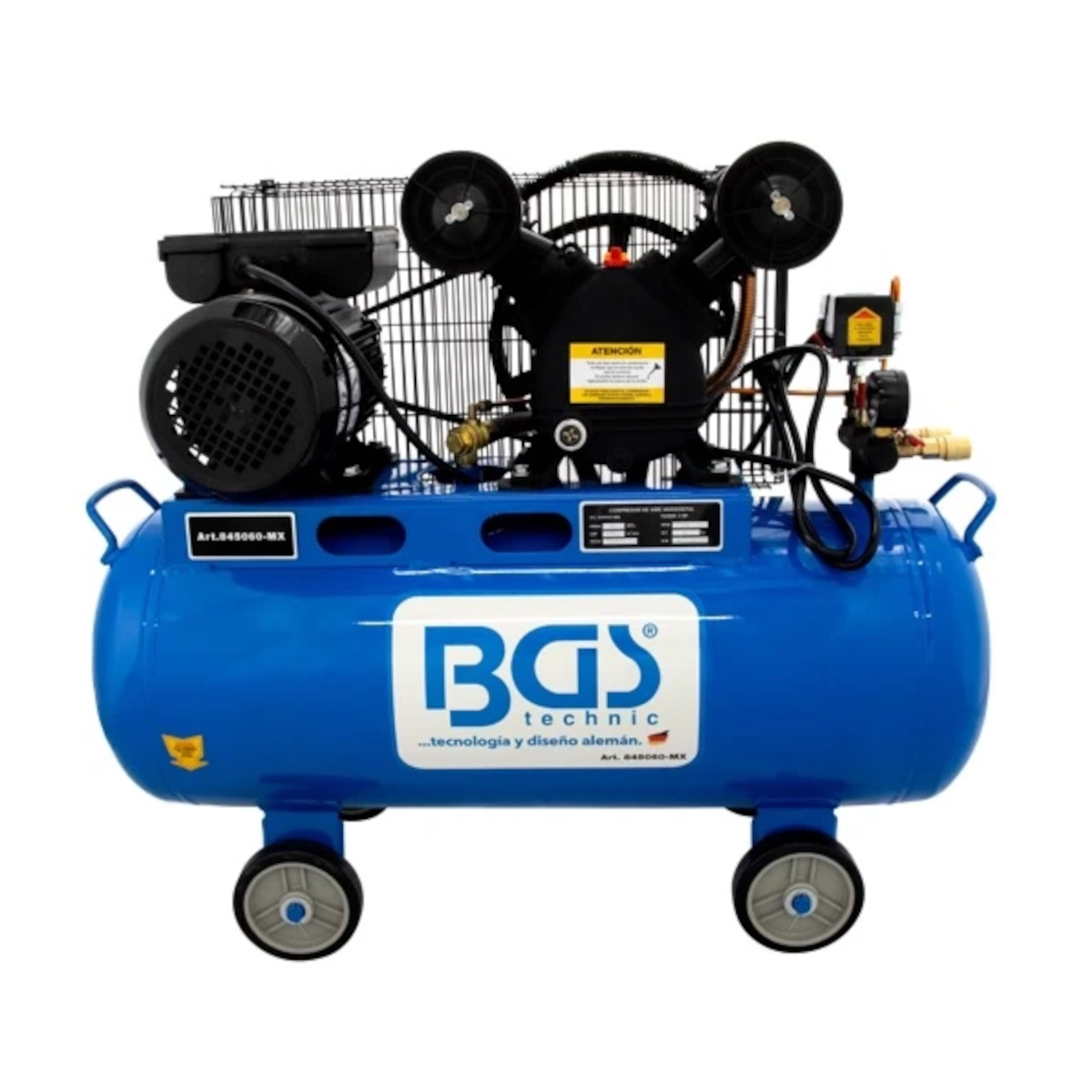 Foto 4 pulgar | Compresor De Aire C Banda Horizontal 60l 3hp 127v Monofasico | Bgs 845060-mx