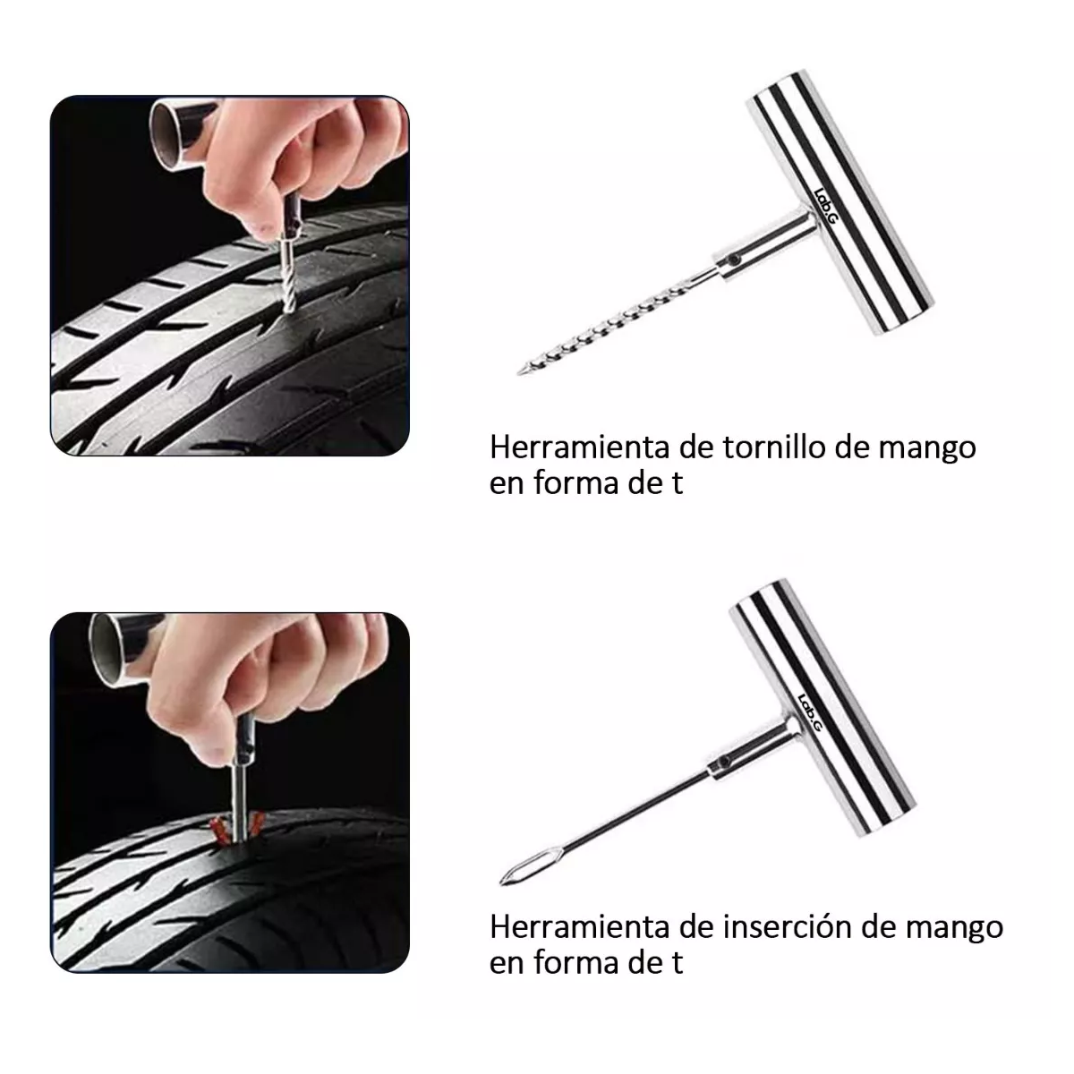 Foto 3 pulgar | Estuche De Lujo De Reparación Emergencia Llantas Autos Motos Estuche Negro