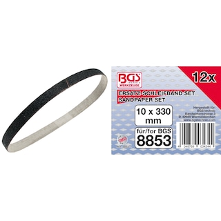 Foto 1 | 12 Bandas De Lija 10mmx325mm Para Bgs 8853 | Bgs 8853-1