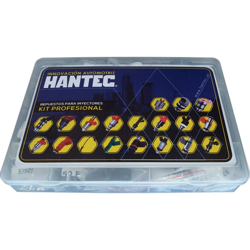 Kit de Orrings para Reparación de Inyectores Profesional Hantec color Negro