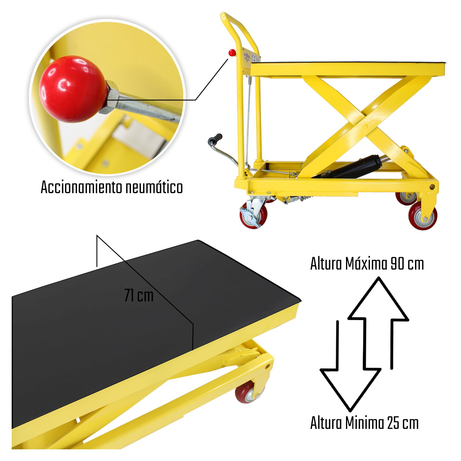 Foto 4 pulgar | Mesa Elevadora Automotriz Gutstark 1/2 Tonelada Antiderrapante