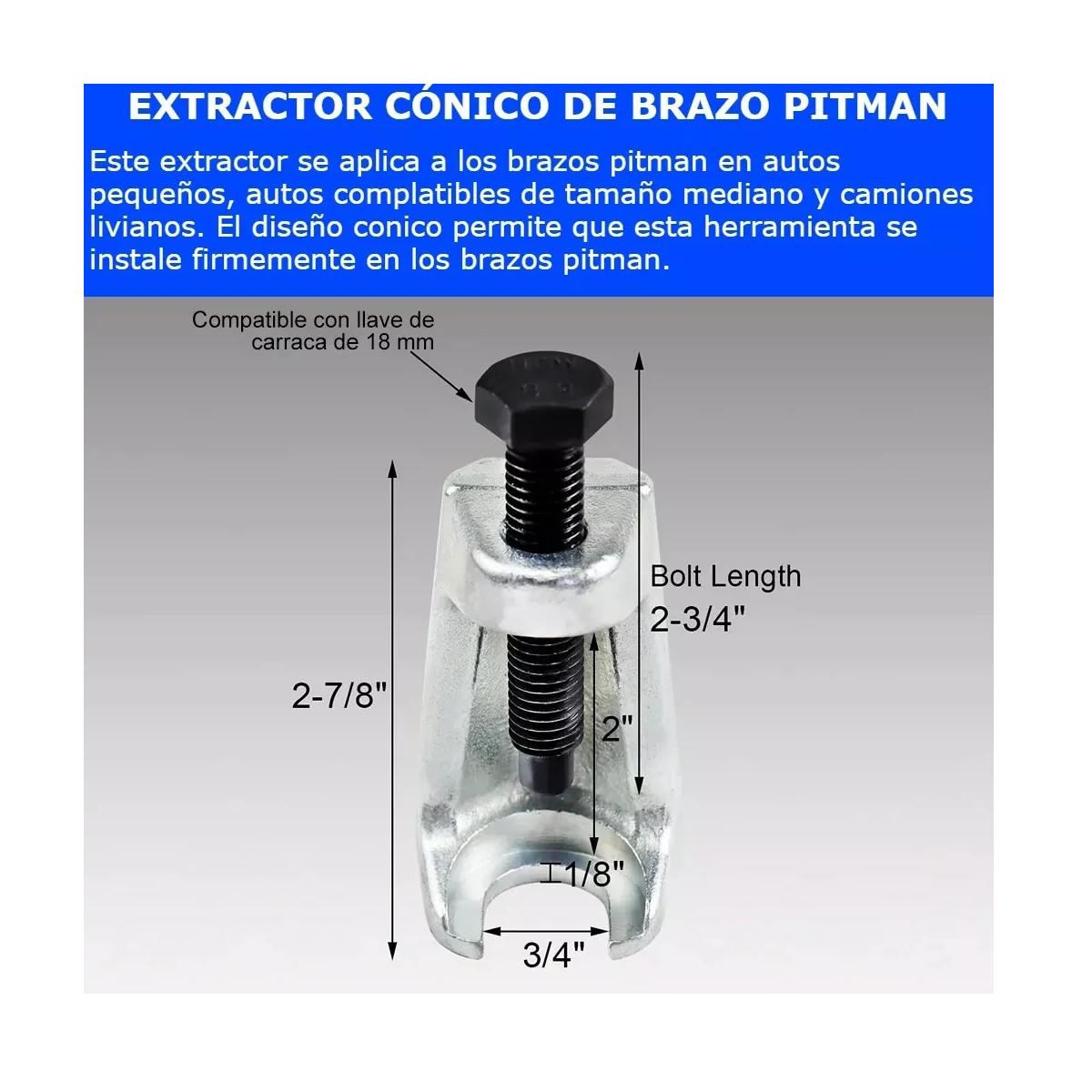 Foto 4 pulgar | Kit  Extractor Rotula Herramienta Suspensión Reparación Auto Eo Safe Imports Esi-6631 color Rojo